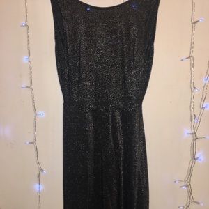 H&M Sparkly Grey Swing Dress
